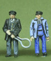 OO gauge model railway figures bespoke sculpted for a private collector. Size: 24mm tall